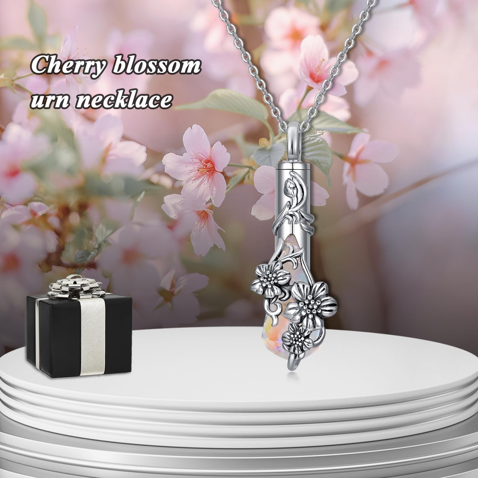 MONGAS Arrowhead/Celtic Knot/Tree of Life/Cherry Blossom Urn Necklace Sterling Silver Created Turquoise Arrowhead Pendant Arrow Viking Jewelry for Men - Image 6