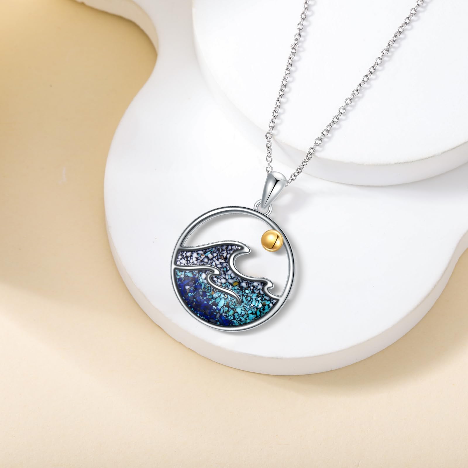 MONGAS Mountain/Cross/Heart/Mustard Seeds Necklace Sterling Silver with Sun Mountain Range Pendant Camper Inspiration Gifts Jewelry for Women Mother Mom - Image 5