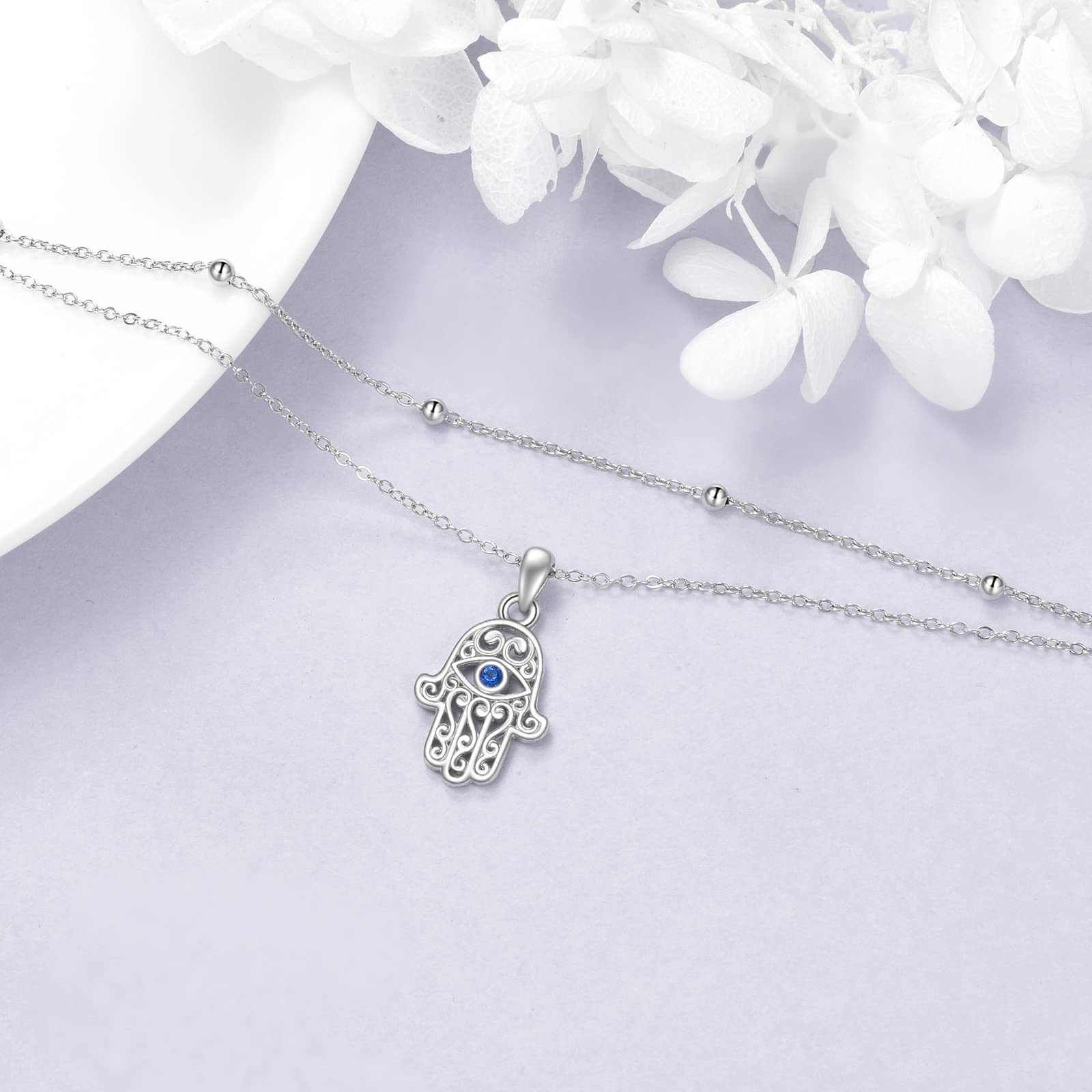 MONGAS Tree of Life/Dragonfly/Butterfly/Hamsa Evil Eye/Elephant/Daisy/Turtle Bracelets Sterling Silver Adjustable Bracelet Christmas Jewelry Gifts for Women - Image 3