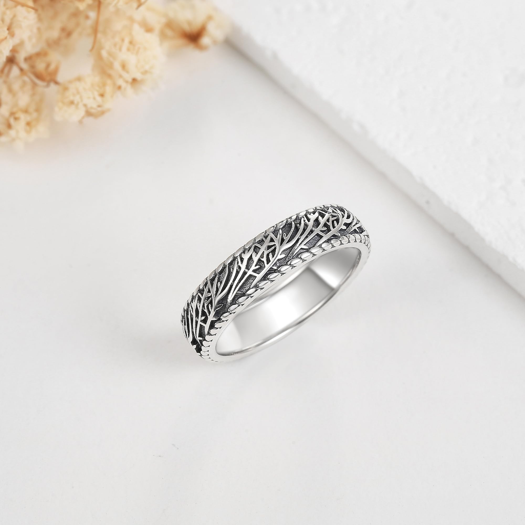 MONGAS Tree of Life Ring for Women 925 Sterling Silver Tree of Life Rings Jewelry for Women - Image 4