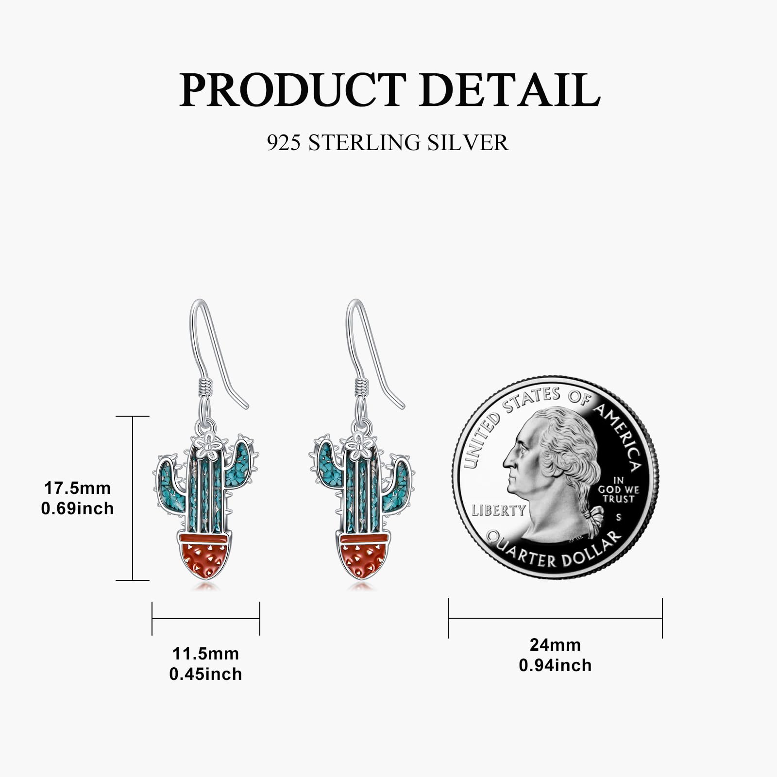 Raccoon/Cactus/Longhorn/Arican Earring 925 Sterling Silver Astronaut/Raccoon/Moth/Sunflower Jewelry for Women - Image 3