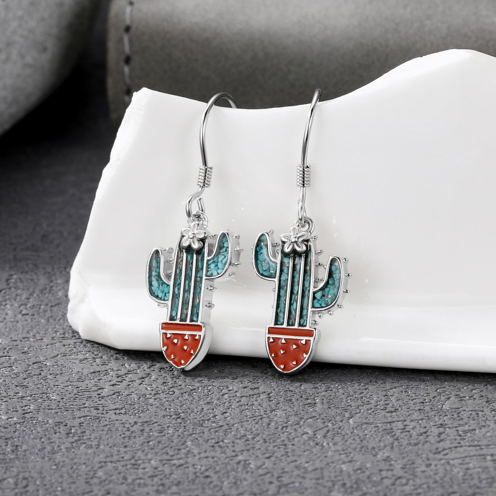 Raccoon/Cactus/Longhorn/Arican Earring 925 Sterling Silver Astronaut/Raccoon/Moth/Sunflower Jewelry for Women - Image 4